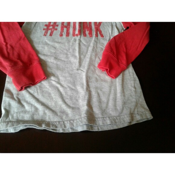 CARTER'S Boys Top Shirt HUNK size 5 gray & red Long Sleeve - Picture 7 of 7